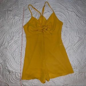 Bright yellow romper
